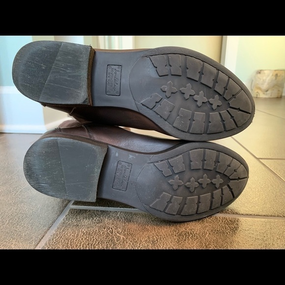 Sam Adelman knee high riding boots brown suede and leather low heel EUC - Picture 11 of 16